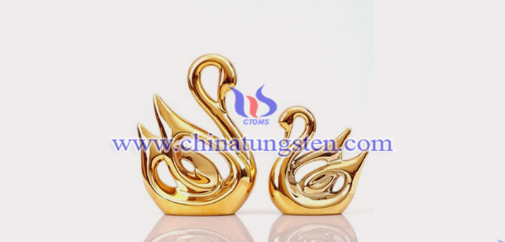 钨合金镀金工艺品图片